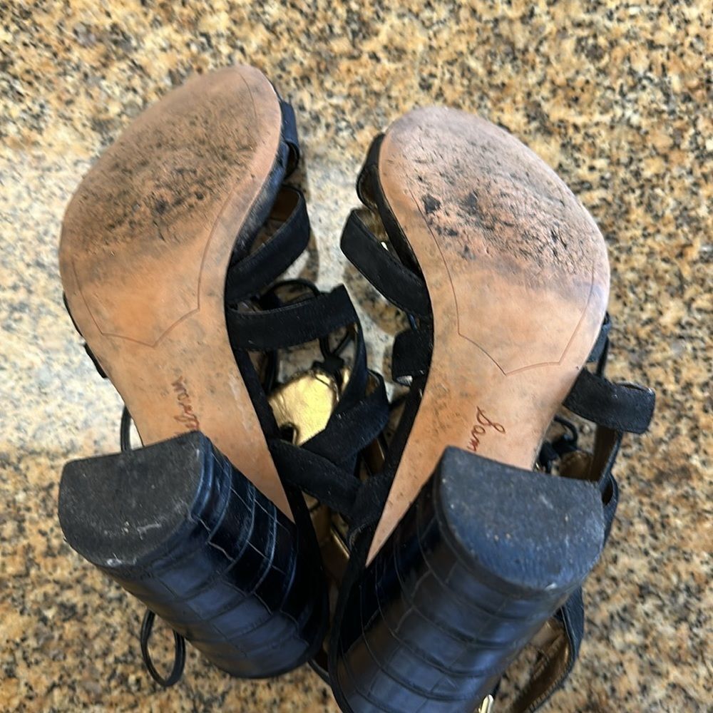 Sam Edelman black suede sandal - Picture 4 of 5